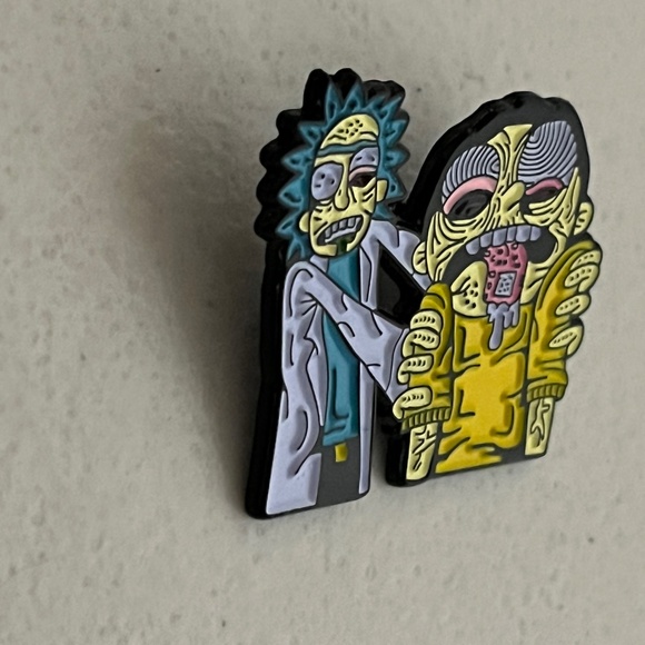 Rick & Morty Acid Trip Enamel Pin Cartoon Mort Brooch - Picture 2 of 7